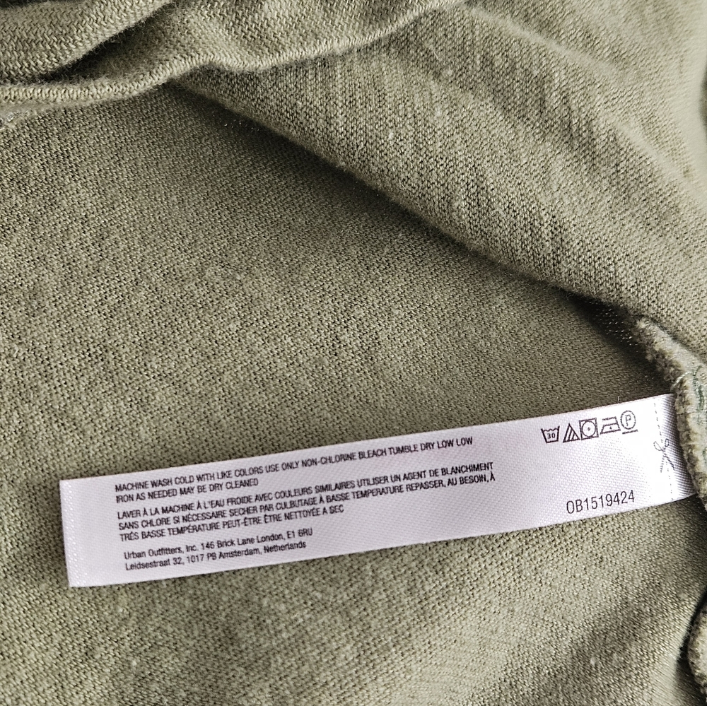 Olive Green Sleeveless V-Neck Swing Dress - Picture 10 of 11